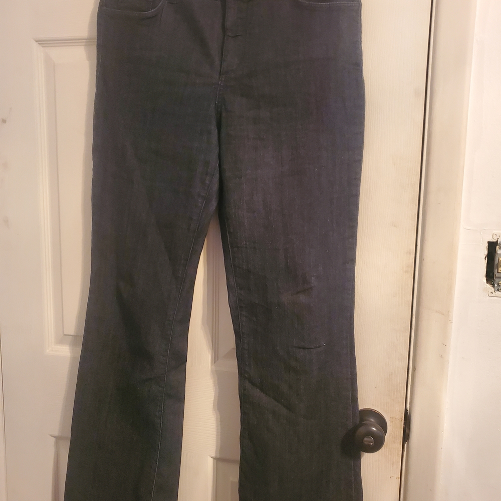 NYDJ Dark Denim Jeans with Purple Accents